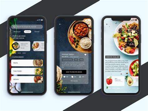 Free Design Materials 30 Excellent Recipe App Ui Examples For Your Inspiration