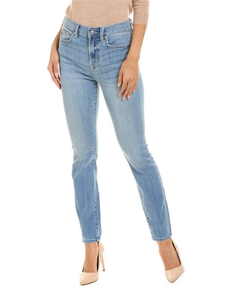 7 For All Mankind Gwenevere Elo High Rise Ankle Jean In Blue Lyst