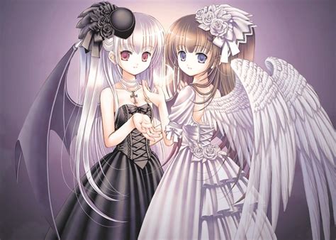 Cute Angel And Devil Wallpaper With Tenor Maker Of  Keyboard Add