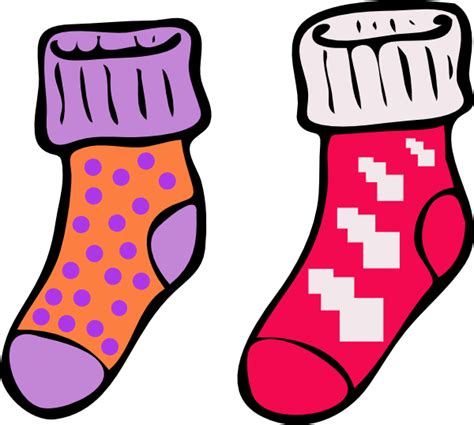 Cartoon Pink Socks Clipart Best