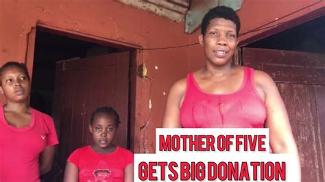 Wow 😳 Mother Of Five Gets Big Donation Youtube