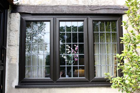 Timber Wood Effect Upvc Windows Casement Windows Leaded Glass