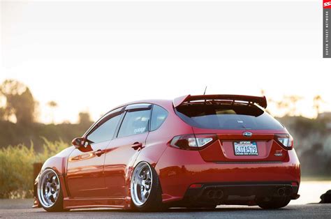 Looking for the best wallpapers? 2009 Subaru STI Hatchback red cars modified wallpaper | 2048x1360 | 801385 | WallpaperUP