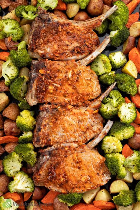 1 pound pork tenderloin, fat trimmed and silver skin removed 2 teaspoons dijon mustard 1 clove garlic, smashed and chopped 1/2 teaspoon black pepper. Healthy Baked Pork Chops Recipe - My Recipe Magic