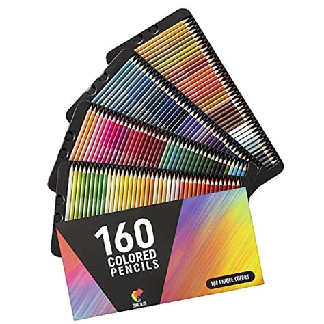 160 X Premium Colouring Pencils Set Drawing Artist Kids Colour Therapy
