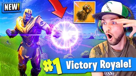 New Thanos Gameplay In Fortnite Battle Royale Infinity Gauntlet