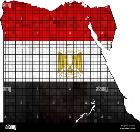 Egypt Map With Flag Inside Stock Vector Image And Art Alamy
