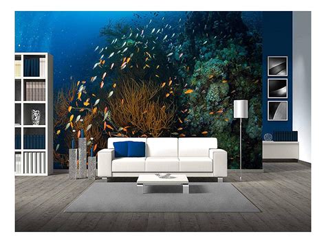 Wall26 Tropical Fish On Background Of A Coral Reef Removable Wall