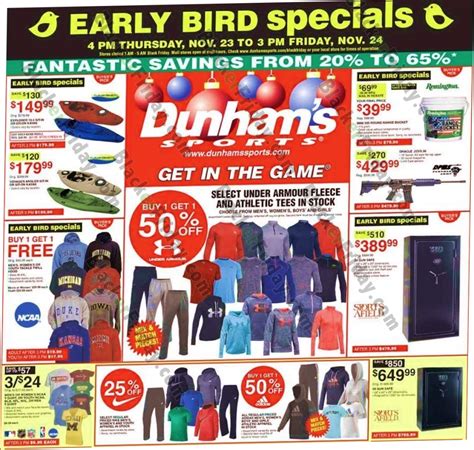 What Stores Haven't Leaked Their Black Friday Ad Yet - Dunham’s Sports Black Friday 2018 Sale & Ad Scan - Blacker Friday