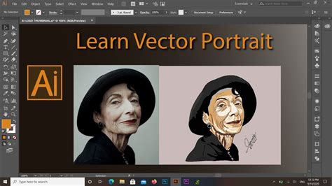 Vector Portrait Portrait In Adobe Illustrator All About Vector Tracing