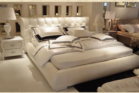Modern Leather Bed For Bedroom Furniture My Aashis