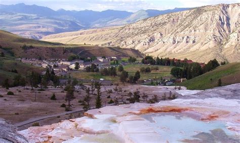Mammoth Hot Springs In Yellowstone Alltrips