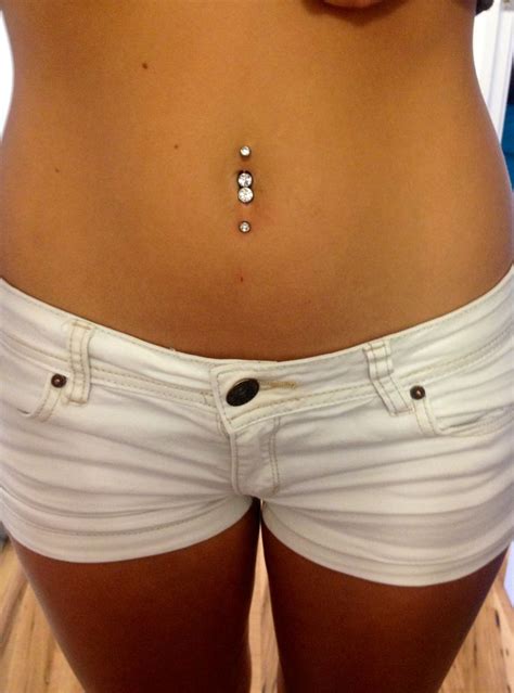 my double navel piercing inverted navel bottom navel belly button piercing double belly