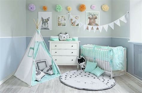 Ein babyzimmer einrichten bringt viel verantwortung mit sich: Babyzimmer in Mint und Grau - 40 Ideen für kleine Mädchen ...