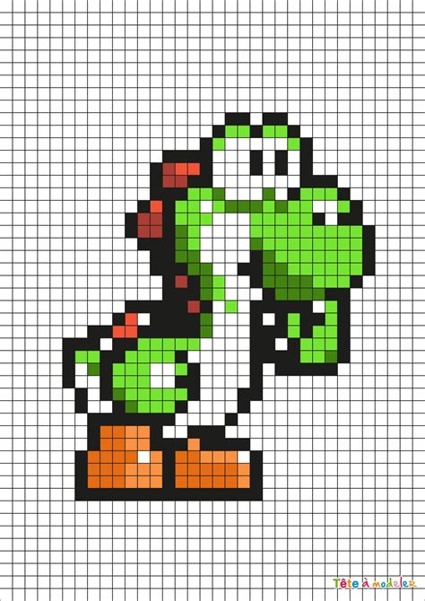 Minecraft Pixel Art Grid Pixel Art Yoshi Codesign Magazine Daily My