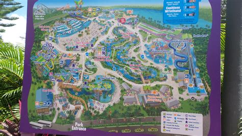 Park Map Sign At Aquatica Water Park In International Drive Area