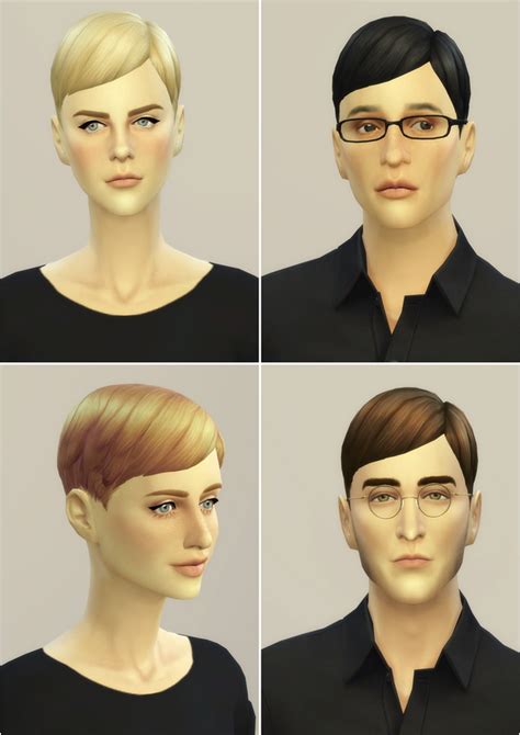 Sims 4 Short Hair Pixie Cc