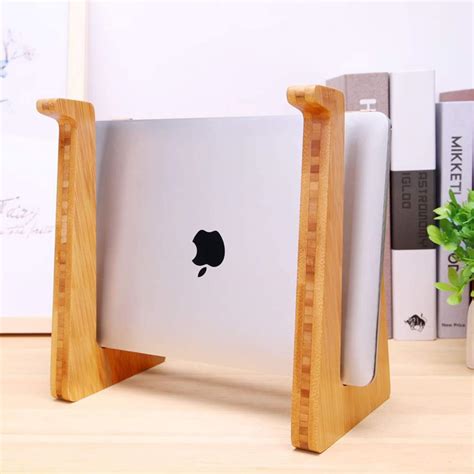 Laptop Wood Stand Laptop Stand Vertical Laptop Stand Etsy