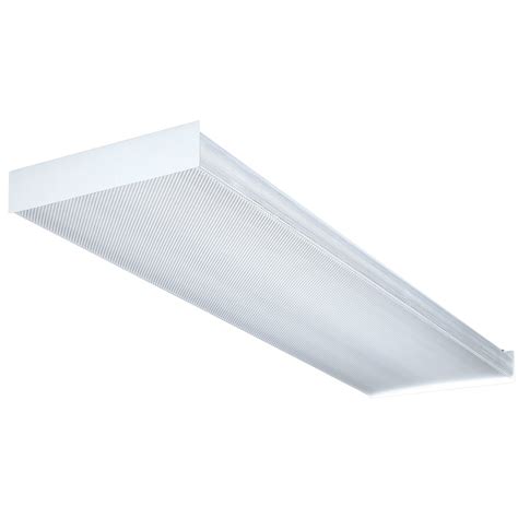 Unlike today's light fixtures, fluorescent light fixtures are large, bulky and appear difficult to remove, but using the correct removal method will ensure that you safely remove the old fixture without damaging the ceiling material in the process. Lithonia Lighting SB4321201/4GESB 4' Wt 4 Bulb T8 ...