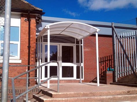 Our wide choice of entrance canopies allow you to create welcoming entrance areas which also add a stylish architectural feature to your building. Entrance Canopies for Schools | Canopies | UK Canopy Experts