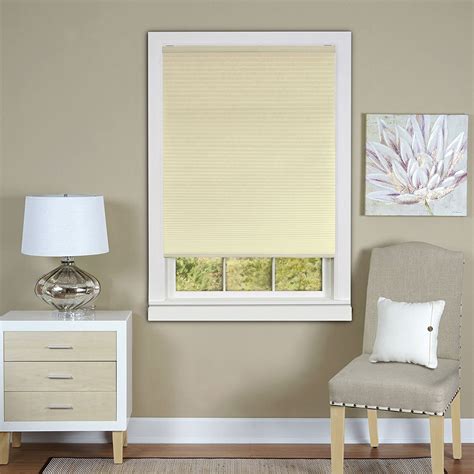 Cordless Cellular Honeycomb Pleated Shades 38 Inch Light Filtering