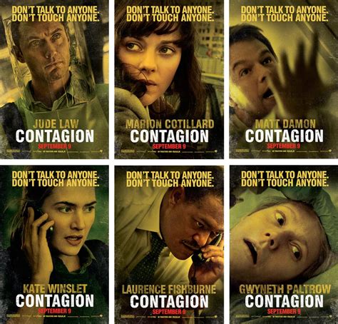 Six Character Posters From Contagion Filmofilia