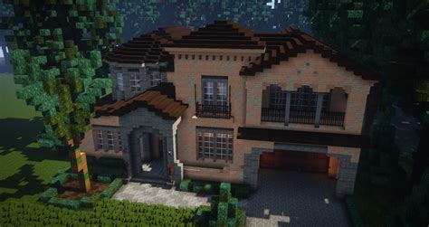 Traditional House Mediterranean Style Spanish Villa Minecraft Map