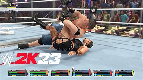 Wwe 2k23 But Its A Men Vs Women In A Wargames Match Youtube