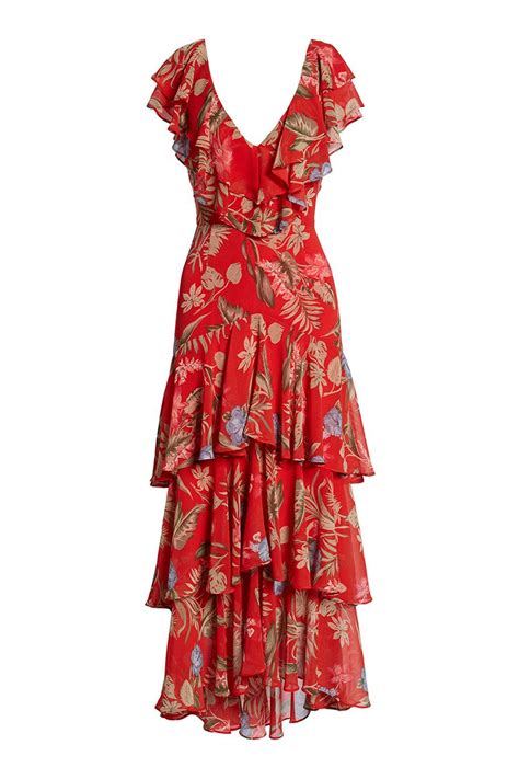 a tiered floral dress wayf 99 this multi tiered dress is made for dancing whether you re