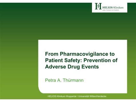 Prevention Of Adverse Drug Events Worldpharma 2010