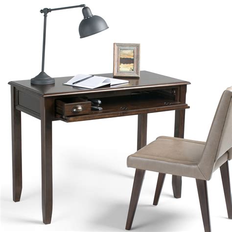 Wyndenhall Portland Solid Wood Transitional 42 Inch Wide Writing Office