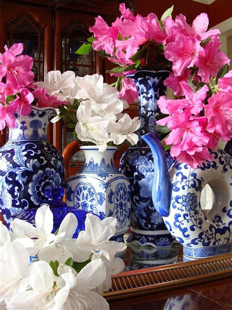White And Blue Vases Blue And White Home 2 Pinterest Flower