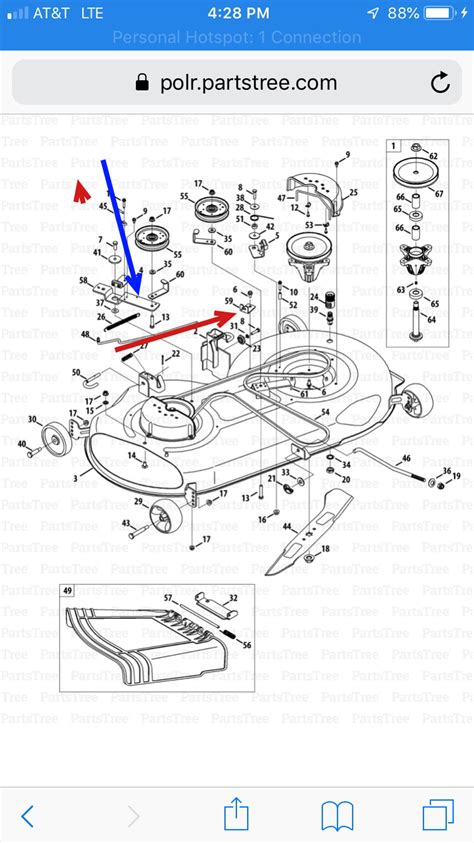 What Is The Placement Of The Deck Springs On A Cub Cadet Ltx