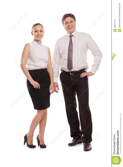 Man And Woman In Formal Clothes Jackets Off Stock Photo Image Of