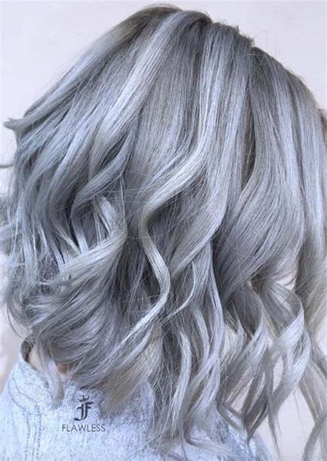 Silver Hair Trend 51 Cool Grey Hair Colors To Try Silver Hair Grey