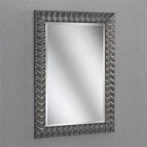 Grey Weave Rectangular Wall Mirror Homesdirect365