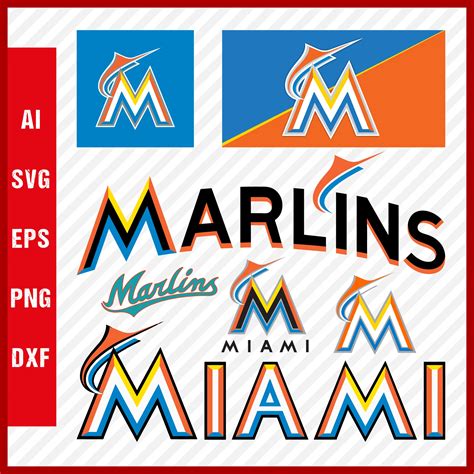 Miami Marlins Logo Miami Marlins Svg Cut Files Layered Svg Inspire Uplift