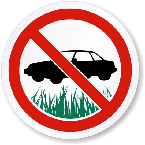 No Parking On The Grass Signs Myparkingsign