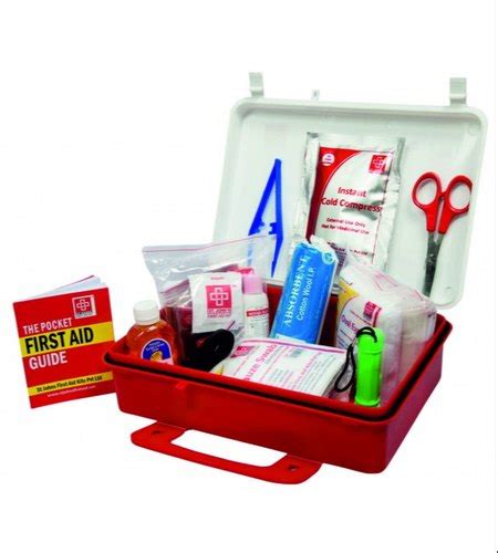 Waterproof gasket also keeps out dirt. Sjf P4 Workplace First Aid Kit Medium - St Johns First Aid ...