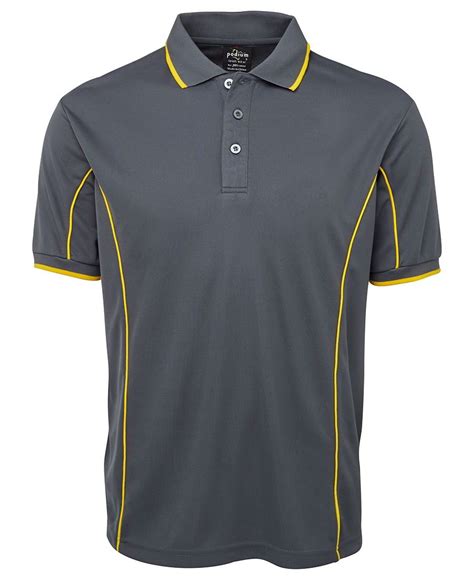 Impact Gear Piping Polo Shirt Cool Dry Quick Drying Upf