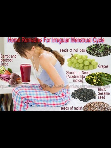 Home Remedies For Irregular Menstrual Cycle