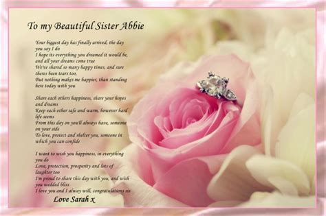 Sister Wedding Poems