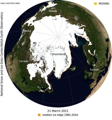 Arctic Sea Ice At Maximum Extent For 2021 National Snow And Ice Data