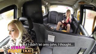 Female Fake Taxi Insatiable Horny Busty Blondes Taxi Fuck Lesbian