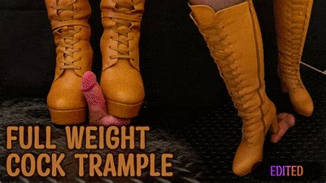 Full Weight Cock Cbt Trample In Leather Brown Boots With Tamystarly