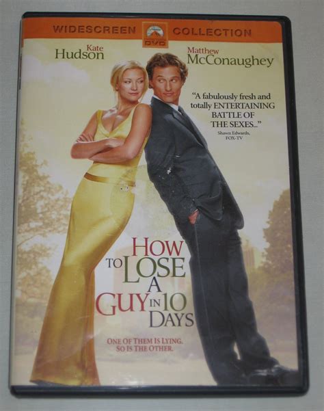 Comedian guy branum has been tasked with breathing new life into a beloved romantic comedy from the early aughts. How to Lose a Guy in 10 Days DVD Widescreen Kate Hudson, Matthew McConaughey