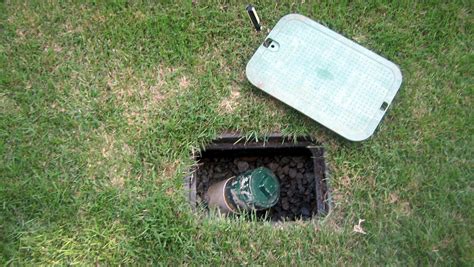 Underground Sewer Cleanout Box Irrigation Valve, Outdoor Extension Cord