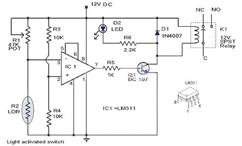 Lm311 Comparator Circuit Example