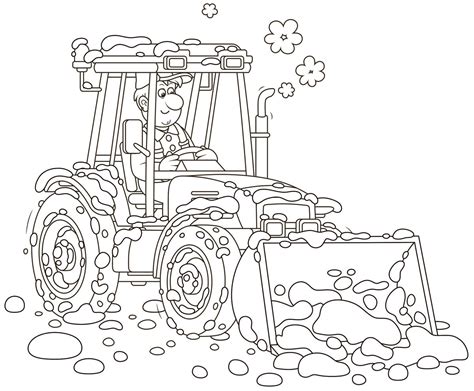 Traktory Kolorowanki Dla Dzieci Do Druku Rysunk W Do Pobrania