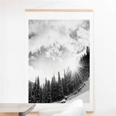 Deny Designs White Mountain Wall Scroll | Mountain art print, Mountain art, Mountain tapestry